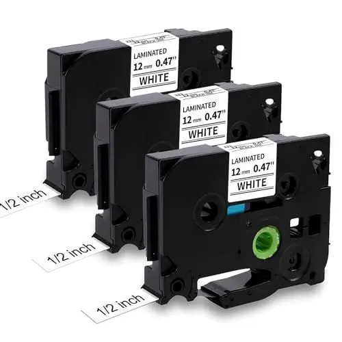 Produktbild: MarkField TZe-231 H107 H100LB Schriftband 12mm Kompatibel mit Brother P-touch Bänder TZe231 TZ 0.47 für Beschriftungsgerät PT-900 1000 1010 1080 H105 H75 H101 D210 D400 Cube Schwarz auf Weiß