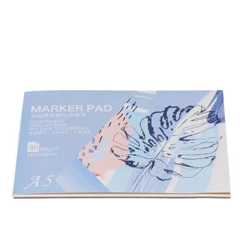 Produktbild: Markierungsblock, Skizzenbuch, Papierblock, Skizzenbuch, 30 Blatt, Papier, Kunstpapier, 80 g/m², Mal- und Zeichenzubehör (A5)