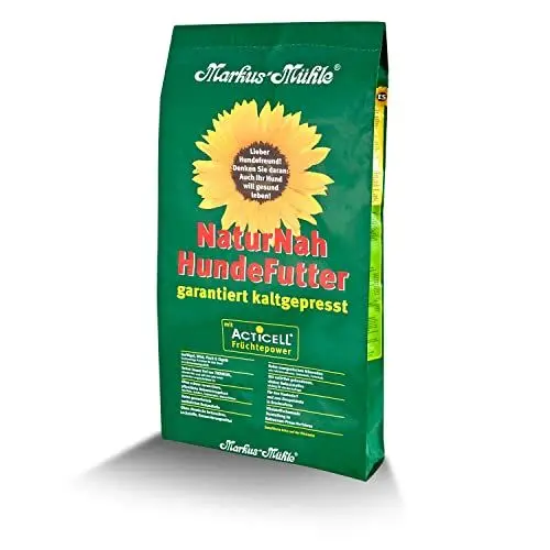Produktbild: Markus Mühle Naturnah Hundefutter 15kg Huhn & Wild, 100% Kaltgepresst, Hohe Bioverfügbarkeit, Sehr Gute Verdaulichkeit