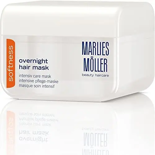 Produktbild: Marlies Möller Softness Overnight Hair Mask - Intensive Pflegemaske mit Glycerin, Lanolin und Gewürznelken-Öl für trockens Haar - Haarkur mit Langzeiteffekt - Haarmaske - Made in Germany - 125 ml