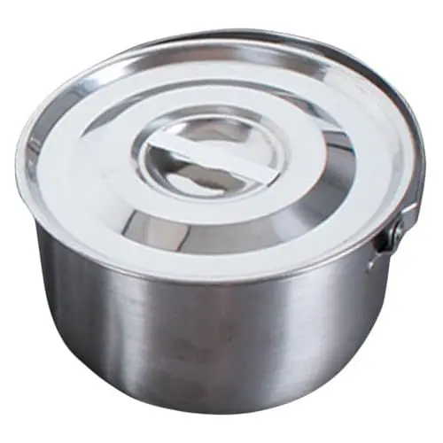 Produktbild: MARMERDO Edelstahlbecken Behälter Aus Edelstahl Aufbewahrungsbecken Becken Mit Deckel Gemüse Rührschüssel Metallschüssel Innen Edelstahlbecken Gewürz Rührschüssel Edelstahl