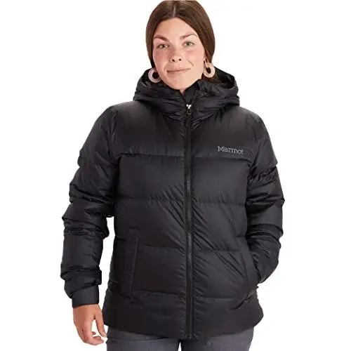 Produktbild: Marmot Damen Ultra-leichte Daunenjacke, 700 Fill-power, Warme Outdoorjacke, Wasserabweisend, Winddicht Wm's Guides Down Hoody, Black, XL, 79300