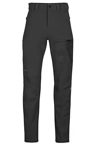 Produktbild: Marmot Herren Scree Pant, Wasserabweisende Trekkinghose, Atmungsaktive Softshell Funktionshose, Winddichte Wanderhose, Black, 28