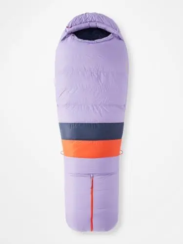 Produktbild: Marmot Women's Teton Long, Down Adult Mummy Sleeping Bag, 650 Duck down Filling, extra Long, Very Light and warm, 183 cm, Suitable down to -40°