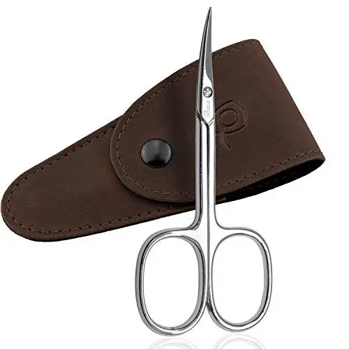 Produktbild: marQus Hautschere Solingen/Deutschland - Extra scharf mit gebogener Schneide und Nagelscheren Etui - Fingernagel Schere und Nagelhautschere