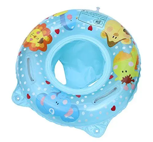 Produktbild: MARRYME Baby Schwimmring Aufblasbarer Schwimmreifen mit Armlehnen Kleinkind Schwimmsitz Schwimmtrainer (Blau, OneSize)
