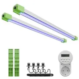 Produktbild: MARS HYDRO ADLITE UV30 UV LED Grow Lampe, LED Pflanzenlampe 365nm und 370nm Dioden 60cm 2x30W, ergänzend für TS600/TS1000/TS3000/TSL2000/TSW2000/FC3000/FC4800/FC-E4800(2er Pack)