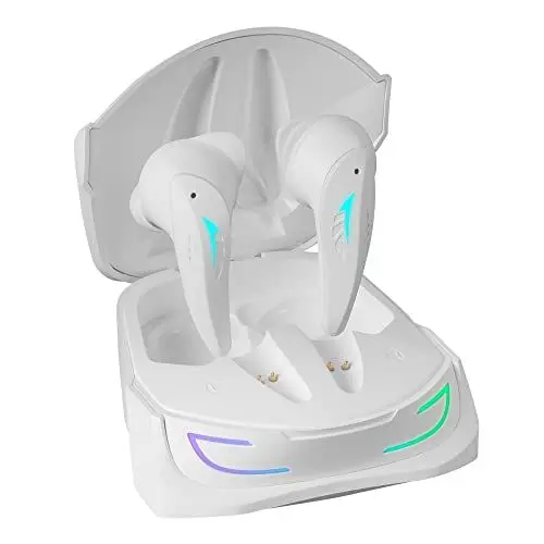 Produktbild: Mars Gaming Gaming MHI-Ultra Weiß, Wireless Headset TWS, RGB Flow, Bluetooth 5.3, Triple Geräuschunterdrückung, 24H Akkulaufzeit, MHIULTRAW, One Size