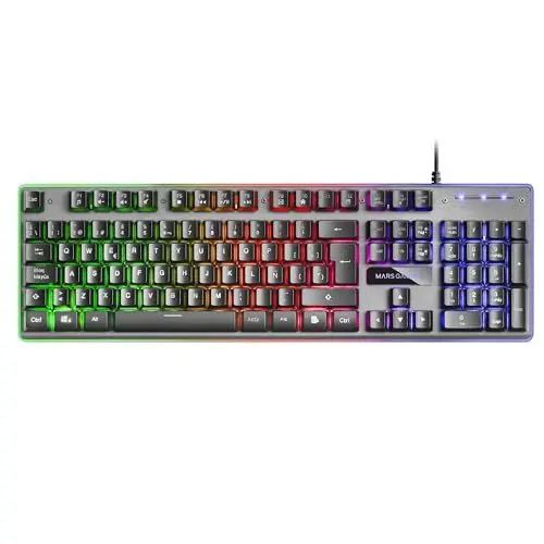 Produktbild: Mars Gaming MK220ES, H-Mech Gaming Tastatur, FRGB Rainbow & Halo, Antighosting, Spanisch Sprache