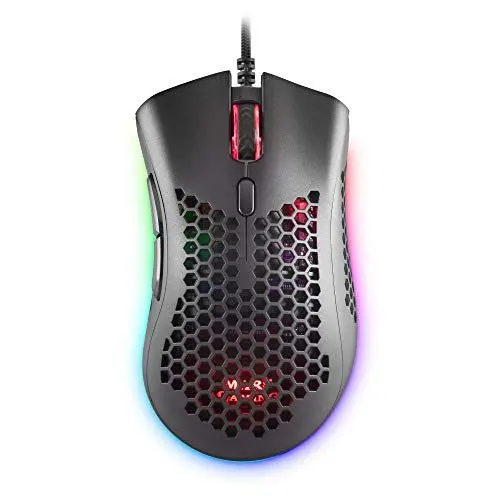 Produktbild: Mars Gaming MMEX Schwarz, RGB Gaming-Maus, 32K DPI, Feather-Kabel, HUANO-Schalter