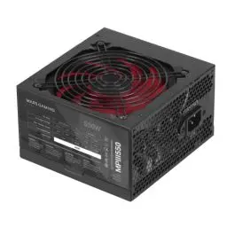 Produktbild: Mars Gaming MPIII550, PC ATX 550W Netzteil, 5 Jahre Garantie, Silent AI-RPM Technologie, 85% Wirkungsgrad, Schwarz