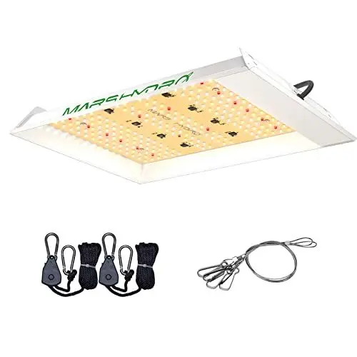 Produktbild: Mars Hydro TS600 LED Grow Lampe Vollspektrum UV IR Pflanzenlampen LED Grow Light Wachstumslampe für Zimmerpflanzen für Innen Samen Knospe Pflanze Gemüse und Blume für 45x45cm, 60x60cm Growzelt