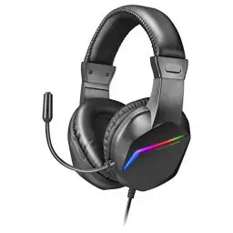 Produktbild: MARSGAMING Gaming MH122, FRGB Over Ear Kopfhörer mit Mikrofon, HiFi Sound, Geräuschunterdrückung, Ultraleichtgewicht, PS4 PS5 Xbox Switch Tablet Windows Mac, Schwarz, Large