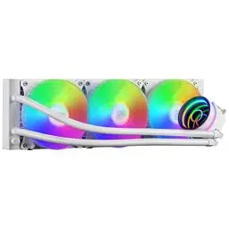 Produktbild: MARSGAMING ML-ONE360 Weiß, CPU Wasserkühlung, TDP 550W, Infinity Mirror, 3 Silent FRGB Lüfter, Universal Multisocket, für Desktop