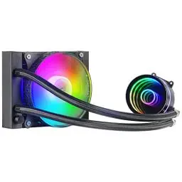 Produktbild: Mars Gaming ML-ONE120 Schwarz, CPU Wasserkühlung, TDP 200W, Infinity Mirror, FRGB Silent-Lüfter, Universal Multisocket, kompatible mit Desktop