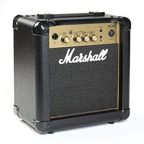 Produktbild: Marshall MG10G Gitarren-Combo-Verstärker, Übungsverstärker, geeignet für E-Gitarre – Schwarz und Gold
