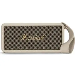 Produktbild: Marshall Middleton kabelloser tragbarer Bluetooth-Lautsprecher, über 20 Stunden tragbare Spielzeit, wasserfest IP67 – Crème