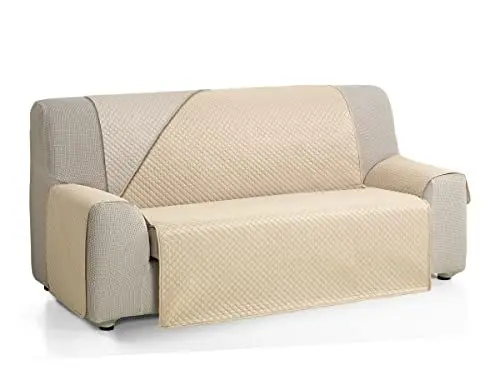 Produktbild: Martina Home Diamond Sofabezug, Polyester, Beige/Leinen, 2-Sitzer