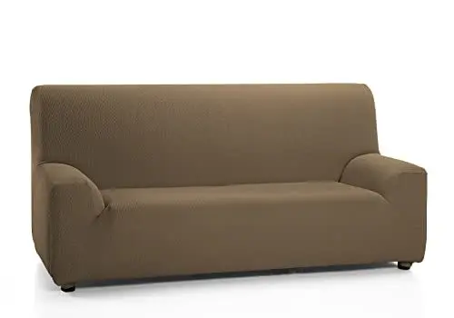 Produktbild: Martina Home Tunez Elastischer Sofabezug, Stoff, braun (Leder), 2 Sitze (120 bis 170 cm)