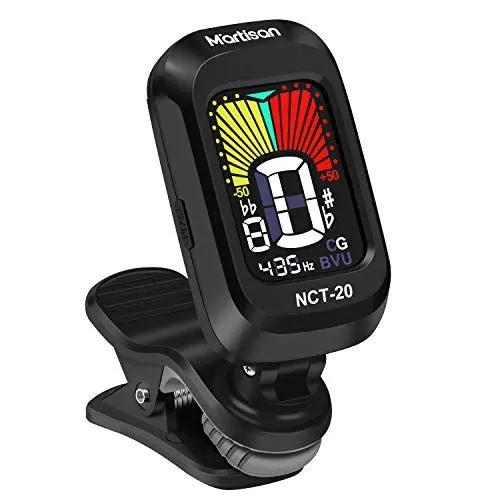 Produktbild: MARTISAN Clip-on Stimmgerät Tuner für Gitarre, Bass, Violine, Ukulele, chromatisches Stimmer Farbbildschirm
