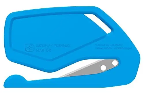 Produktbild: MARTOR 10 x Sicherheitsmesser, verdeckte Klinge, TRENNEX mit SPITZKLINGE 85, Profi Cuttermesser, Leicht, Kunststoff, Rechts- & Linkshänder, GS Geprüft