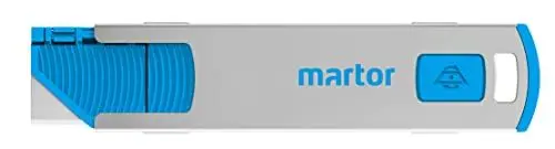 Produktbild: MARTOR Sicherheitsmesser Mit Klingeneinzug, Secunorm 185, Profi Cuttermesser, Klein, Rostfreier Stahl, Rechts- Und Linkshänder, Stahlklinge, GS Geprüft