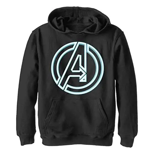 Produktbild: Marvel Avengers Classic - Avengers Glow Icon YTH Hoodie Black 5/6