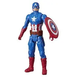 Produktbild: Marvel Avengers Titan Hero Serie Blast Gear Captain America Action-Figur, 30 cm großes Spielzeug, für Kinder ab 4 Jahren, Blau