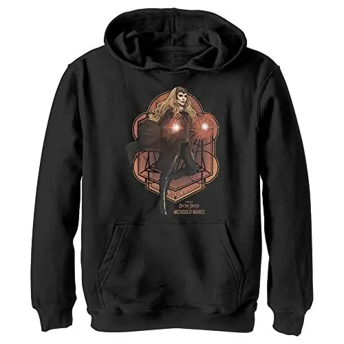 Produktbild: Marvel Doctor Strange 2 - Wanda Mandala YTH Hoodie Black 7/8