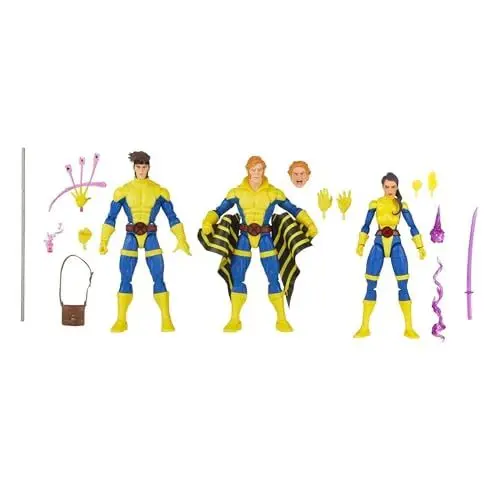Produktbild: Marvel Legends Series Banshee, Gambit & Psylocke X-Men 60th Anniversary Actionfiguren-Set, 15,2 cm Actionfiguren