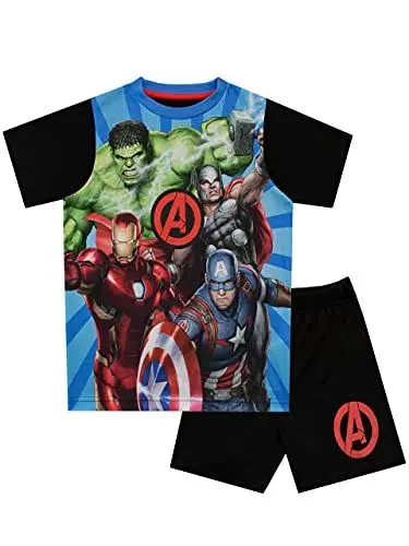 Produktbild: Marvel Jungen Avengers Schlafanzug Blau 110
