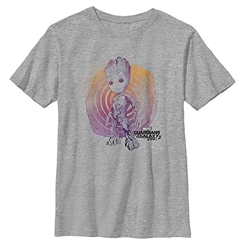Produktbild: Marvel Jungen Gotg 2 Großes Aquarell-t-shirt, Athletisch Heather, XS