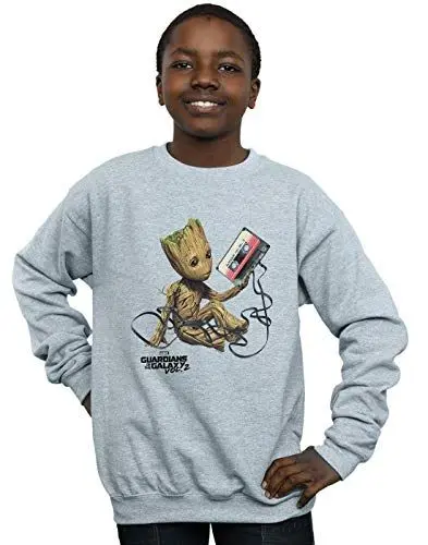 Produktbild: Marvel Jungen Guardians of The Galaxy Groot Tape Sweatshirt Sport Grau 12-13 Years