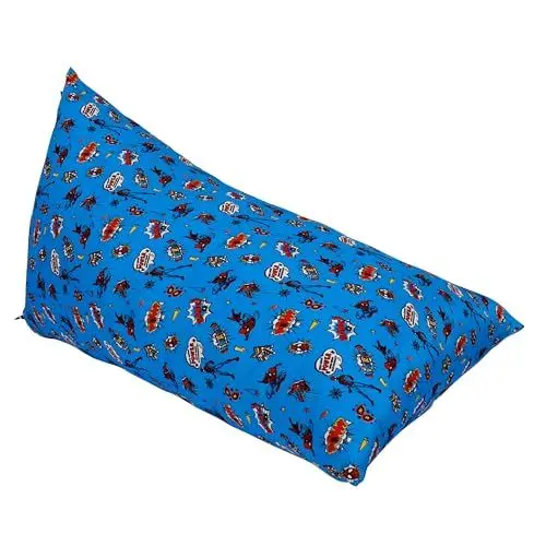 Produktbild: Marvel Spider-Man Kinder-Sitzsack, 100 % Polyestergewebe, Polyurethan-Schaum-Füllung, abnehmbare Bezüge mit Reißverschluss, 109 x 70 x 65 cm (B x T x H), blau