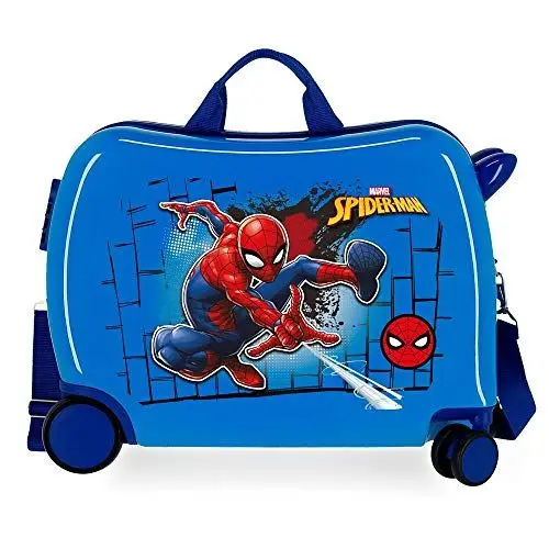 Produktbild: Marvel Spiderman Red Kinder-Koffer Blau 50x39x20 cms Hartschalen ABS Kombinationsschloss 38L 2,1kgs 4 Räder Handgepäck, Rot