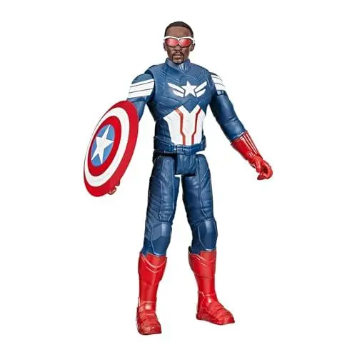 Produktbild: Marvel Studios Captain America Brave New World, Titan Hero Serie, Captain America Action-Figur