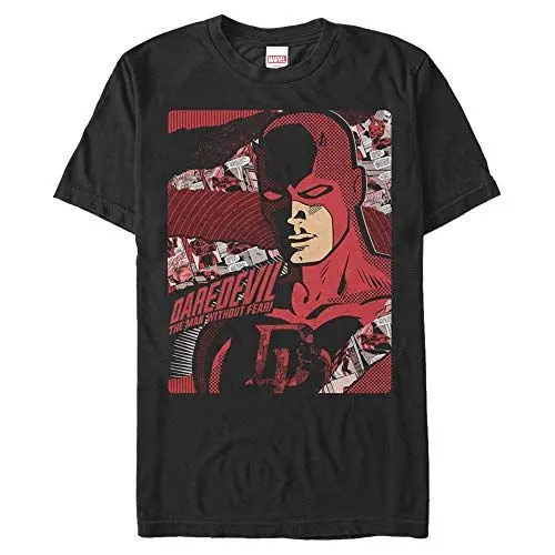 Produktbild: Marvel Unisex Defenders Dare Strive Organic Short Sleeve T-shirt, Schwarz, S