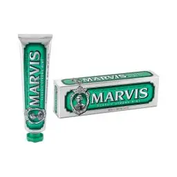 Produktbild: Marvis Classic Strong Mint Zahnpasta, 85 ml, Zahnpasta mit Geschmacks-Erlebnis-Garantie für belebende und langanhaltende Frische