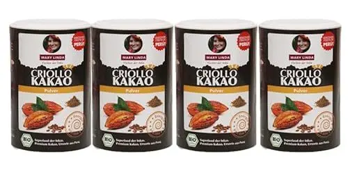 Produktbild: MARY LINDA BIO Premium Criollo Kakao, 4x 140g
