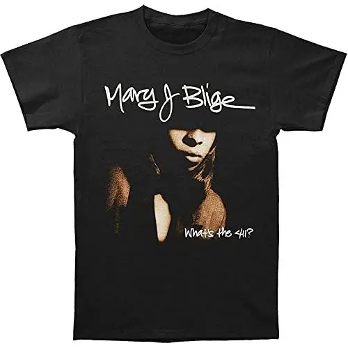 Produktbild: Mary J. Blige Men ' s 411 Cover Tee Summer Tee Round Neck Unisex Tops Men's 100% Cotton Short-Sleeve T-Shirts XXL