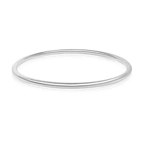 Produktbild: Mary & Jules Armreif aus 925 Sterling Silber, Damenarmband Durchmesser 6,2 cm, silbernes Echtschmuck Armband für Damen