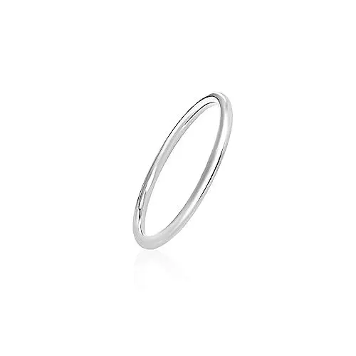 Produktbild: Mary & Jules Ring Silber Damen aus echtem 925 Sterling Silber, Vorsteckring, schlichter, feiner Damenring, Verlobungsring, Eheringe Silber, aus recyceltem Silber, Größe 54