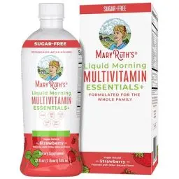 Produktbild: MaryRuth Organics, Liquid Morning Multivitamin Essentials+, Wichtige Vitamine & Mineralstoffe, Zuckerfrei, Erdbeergeschmack, 946ml, Vegan, Glutenfrei