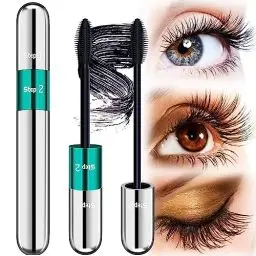 Produktbild: Mascara Wasserfest Schwarz – DRMODE Mas cara Cream Wimperntusche mit Silk Fiber, False Lash Look in one Wasserfest Langanhaltende Wimperntusche Schwarz