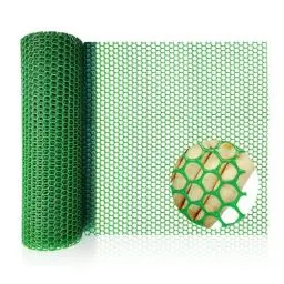 Produktbild: Maschendrahtzaun, 30cm*3M Hasendraht Grün Hühnerzaun Flexibel Gartenzaun Sechseckgeflecht Begrenzungszaun Kunststoff Schutznetz Absperrzaun für Garten Geflügel Camping(Blende 6mm)