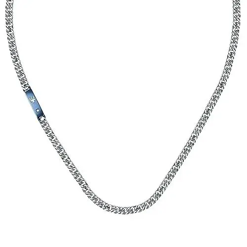 Produktbild: Maserati Herren Halskette, JEWELS Kollektion, aus Edelstahl, Diamanten, Blau PVD - JM221ATY02