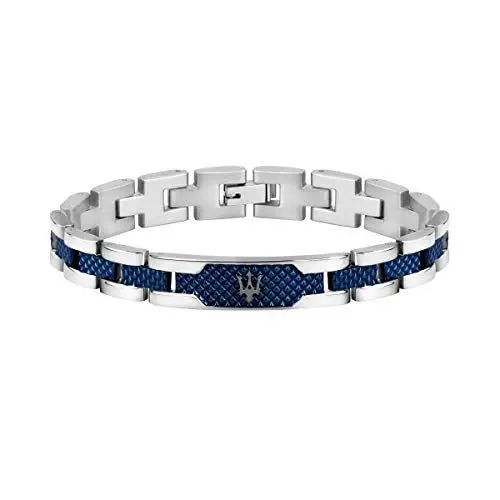 Produktbild: Maserati Herrenarmband, JEWELS Kollektion, aus Edelstahl, Grau PVD, Blau PVD - JM419ASC02