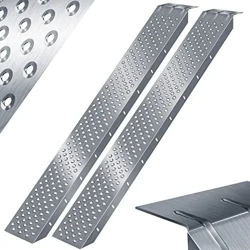 Produktbild: MASKO® 2X Auffahrrampe | Verladerampe | Verladeschiene | verzinkter Stahl | Antirutsch | 200kg* Pro Stück | Max 400kg* Pro Paar | Motorrad ATV Quad PKW Auto Laderampe | Anhängerrampe