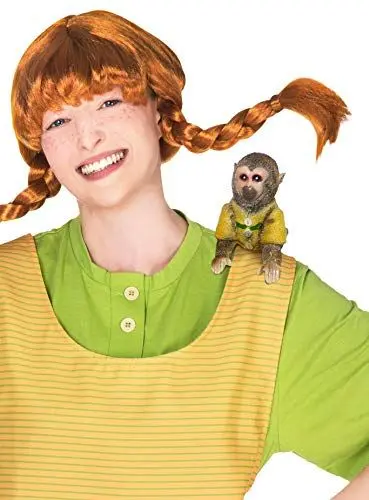 Produktbild: Maskworld Pippi Langstrumpf Herr Nilsson AFFE Schulterfigur - Verkleidung Accessoire Zubehör zum Kostüm - Karneval, Fasching & Motto-Party