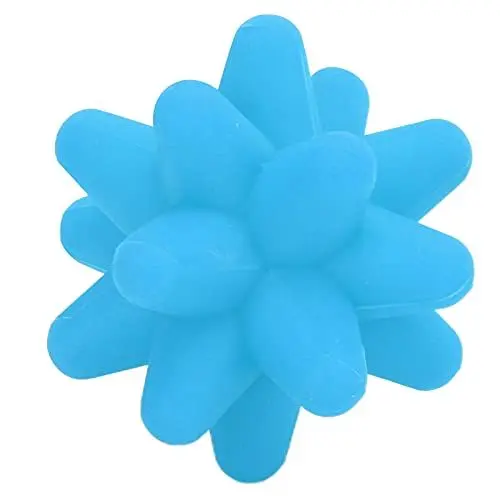 Produktbild: Massageball, Massagebälle, 3,1 Zoll, Tragbarer Silikon-Yoga-Fitness-Igel-Massageball, Stacheliger Massageball, Punktmatrix-Massage Zur Muskelentspannung (BLUE)